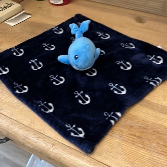 Hudson Baby HB Lovey Security Blanket Whale Anchor Nautical Plush - Picture 5 of 8